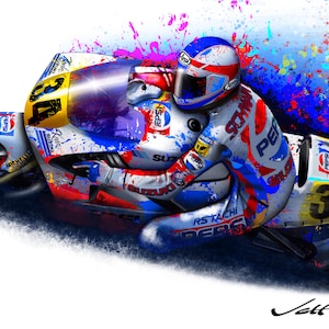 Kevin Schwantz - Suzuki/Pepsi 500 - Downloadable MotoGP Art