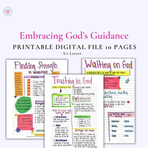 Suivre les directives de Dieu Notes manuscrites