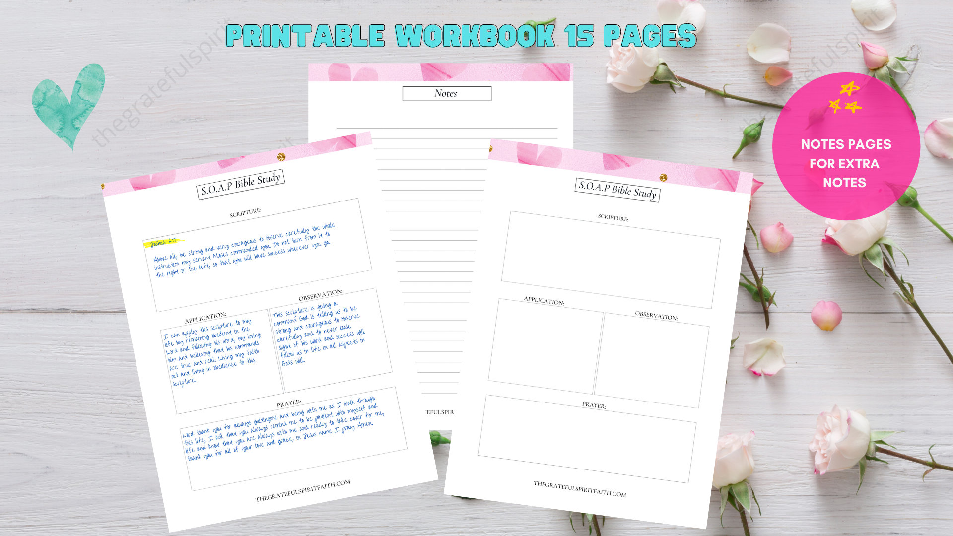 S.O.A.P BIBLE STUDY PRINTABLE Worksheets Planner Printable - Etsy