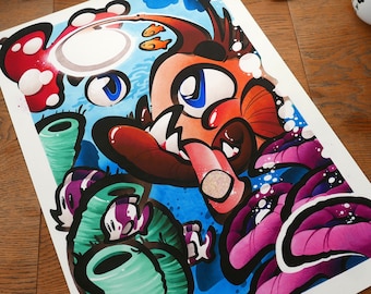 A3/A2 High Quality Print: Aglerfish