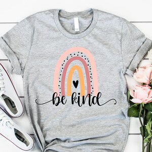 Be Kind Shirt, Be Kind Rainbow, Be Kind Motivational Gift, Positive Inspirational Shirt, Be Kind Tshirt, Custom Personalized Gift Shirts