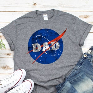 NASA Dad Shirt, Dad Gift, Personalized Nasa T-shirt, Personalized Dad Gift, Dusty Nasa Dad Shirt, Fathers Day Gift