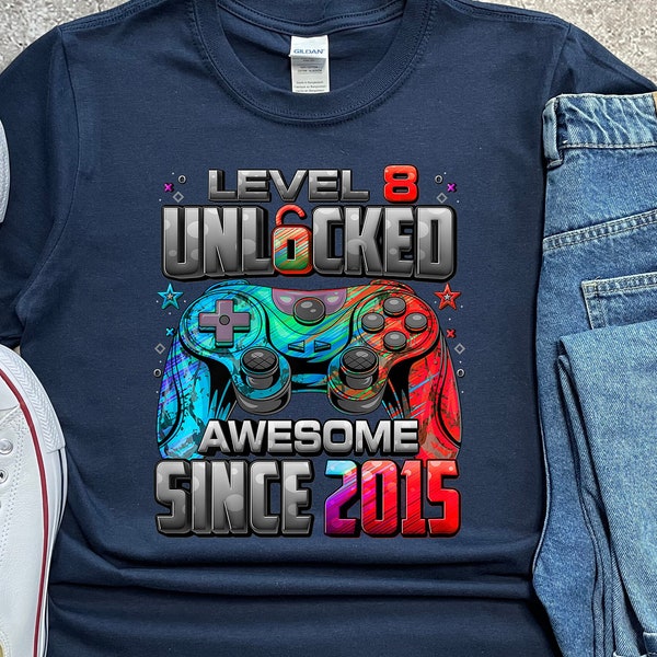 Custom Gamer Gift Shirt, Level Unlocked Shirt, Custom Birthday Teen Kids Gift, Birthday Gamer Gift, Game Lover Birthday, Personalized Gamer