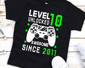 I Level Up Funny Gaming T shirt Mens Boys Kids Birthday Retro Gift for Gamers