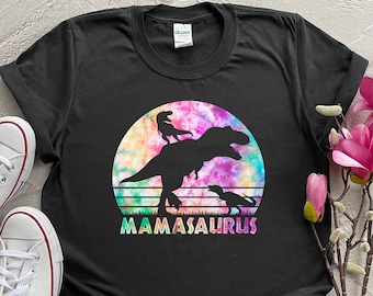 Mamasaurus Shirt, Funny Mom Gift, Mama Personalized Gift, Custom Dinosaur Shirts