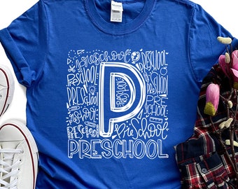 Preschool Shirt, Preschool Teacher Shirt, School Shirts, Custom Elementary School Shirts, Preschool Kids Shirts, Custom Teacher Shirts