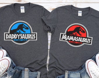 Dinosaur Family Shirts,Custom Dinosaur Shirts,Dinosaur Mom Dad Shirt, Dinosaur Party Custom Family Shirts, Personalized Dinosaur Family Tees