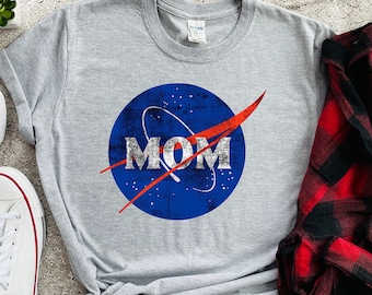 NASA Mom Shirt, Mom Gift, Personalized Nasa Mom T-shirt, Space Family Shirts, Nasa Family Matching Shirts