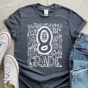 8th Grade Shirt, Custom School Tees, Custom Grade Shirts, Elementary, Middle, High School Tees, Teacher Team Shirts, Teachers Outfit
