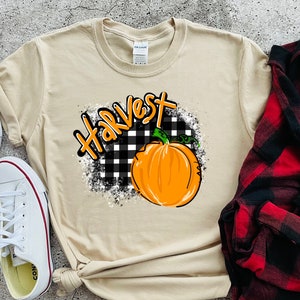 Harvest Shirt, Thanksgiving Shirt, Pumpkin Fall Shirt, Thanksgiving Family Matching Shirts, Fall Thanksgiving T-shirts