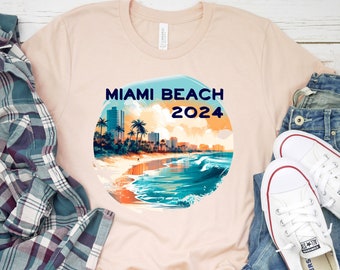 Miami Beach 2024 T-shirt, Miami Trip Travel Vacation Shirt