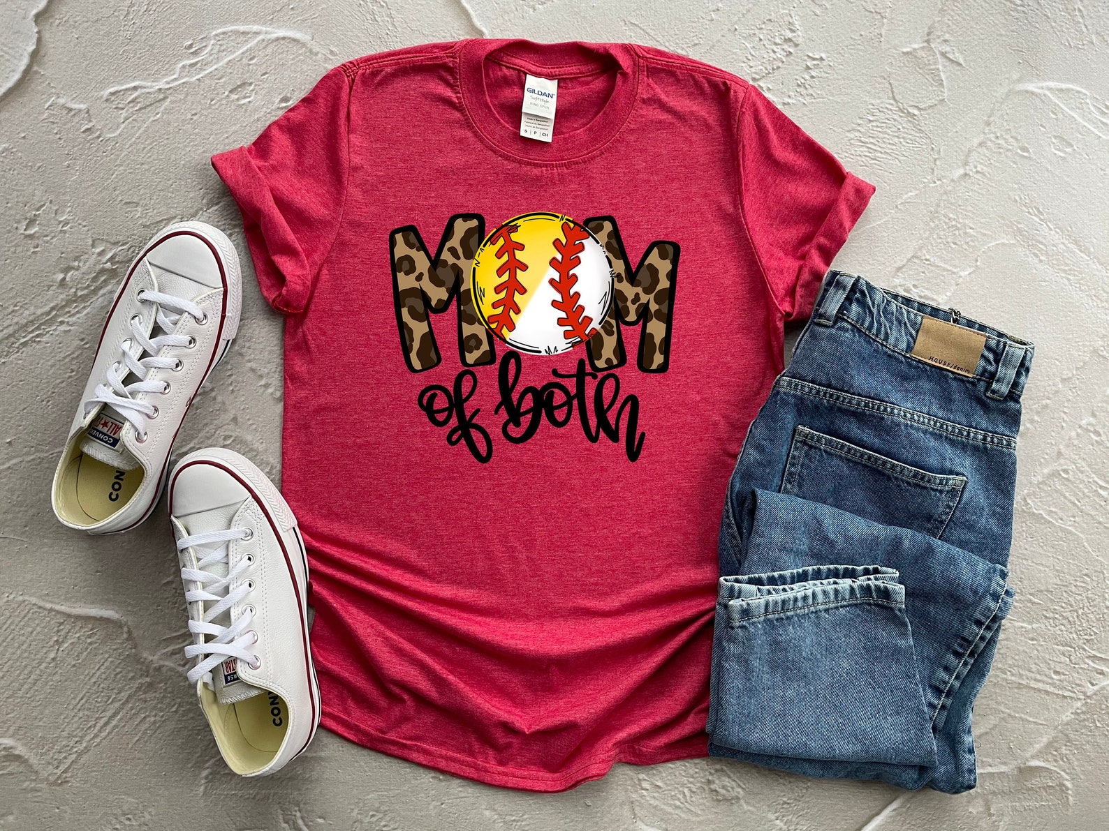 Mom of Both Baseball Softball Mom Shirt Baseball Softball Etsy
