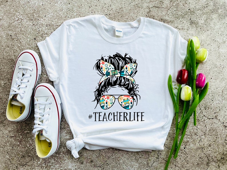 Teacher Life Shirt Teachers Outfit Teacher Gift Shirt image 0