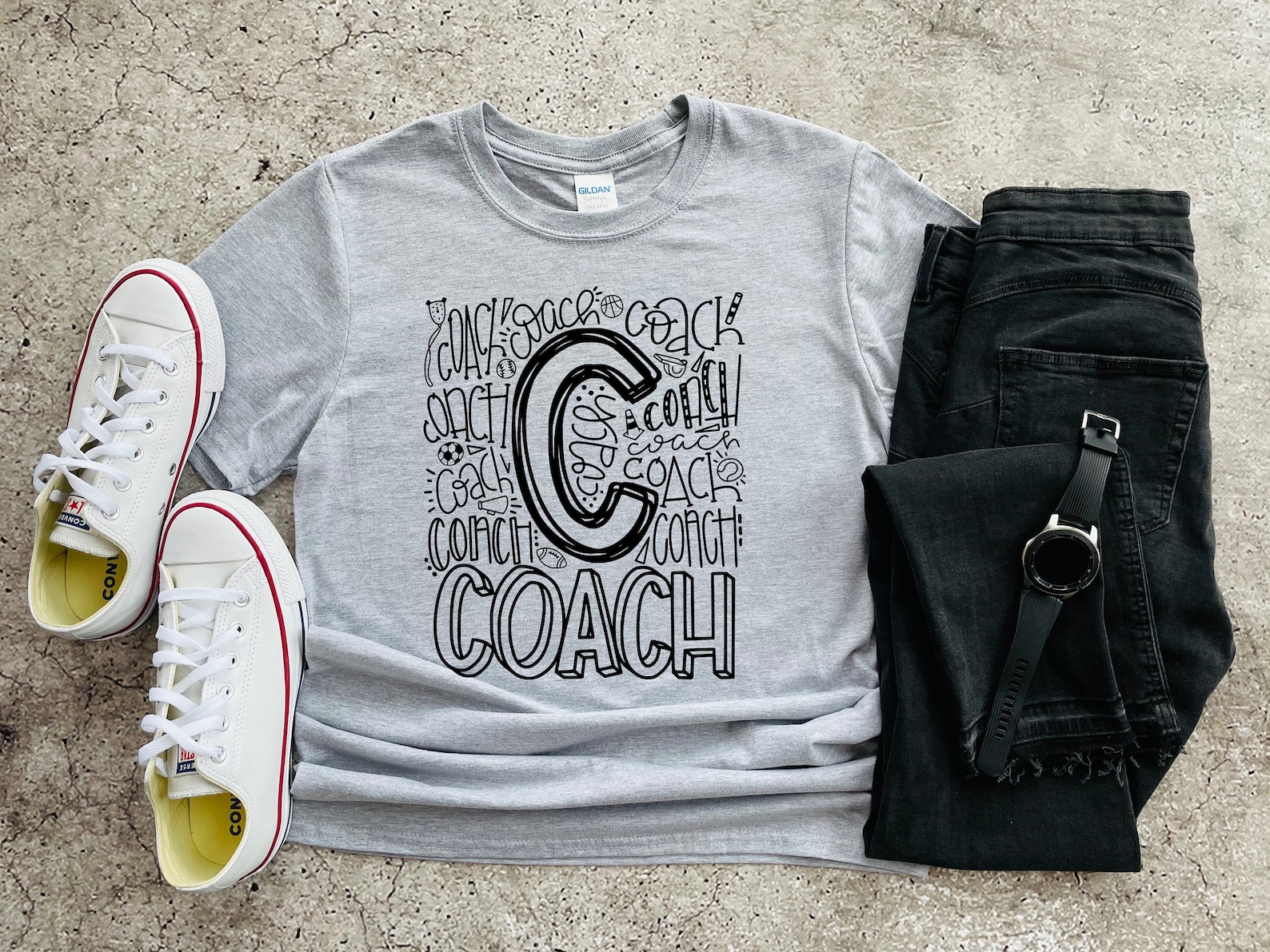Coach Shirt Coach Graphic Tee Coach Typography Tshirt Coach Etsy