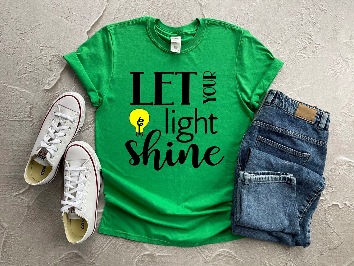 Let Your Light Shine Scripture Shirt Christian T-shirts | Etsy