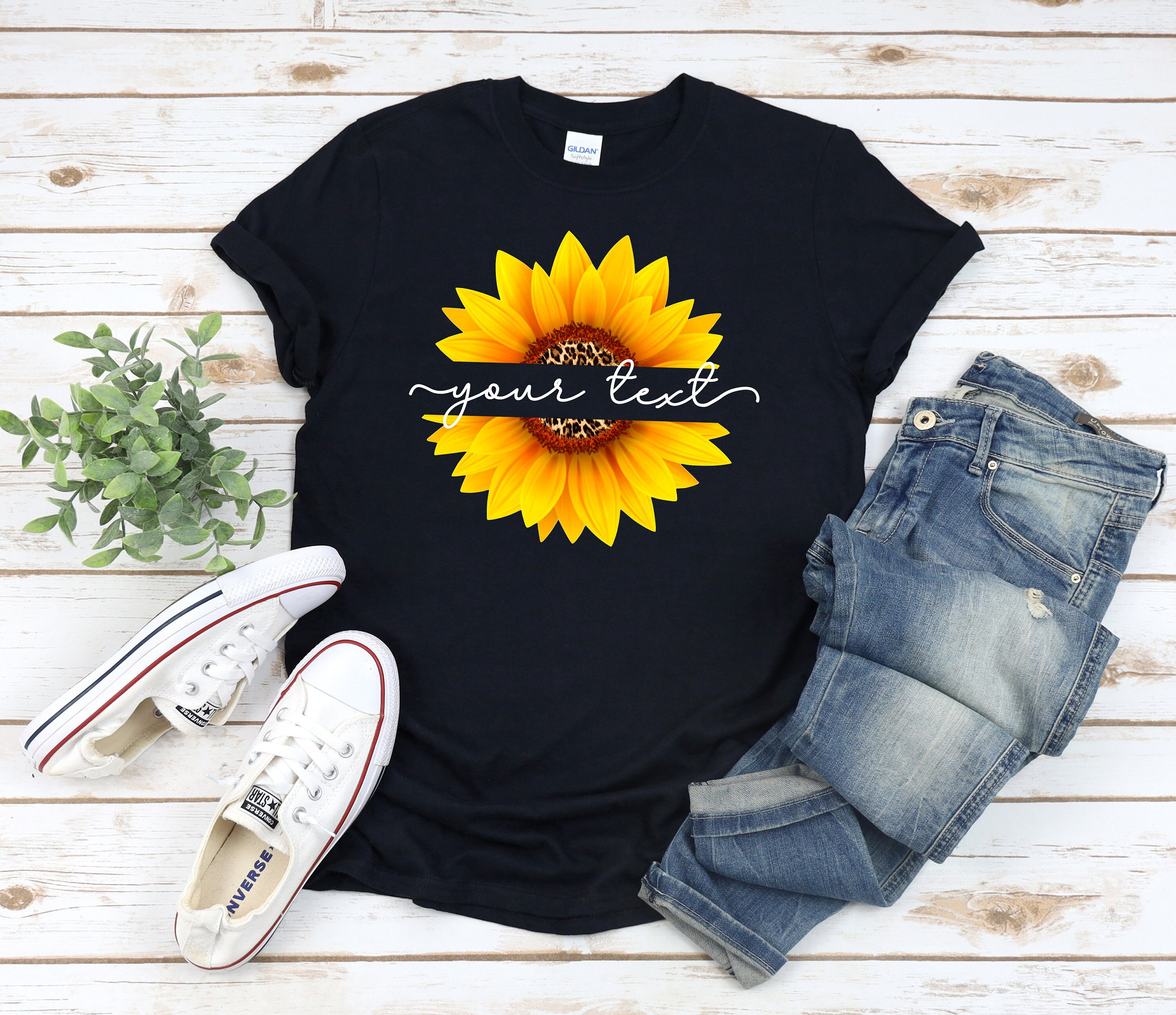 MoldPrintShirts Personalized Sunflower Shirt Custom Women Sunflower Shirt Thanksgiving Personalized Shirt Custom Fall Shirts Personalized Sunflower Tee