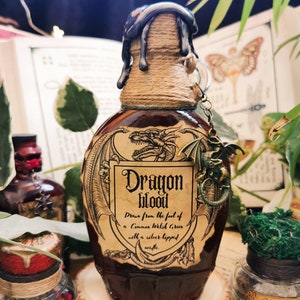 Dragon Blood — witch and wizard potions, vials, bottles and replicas