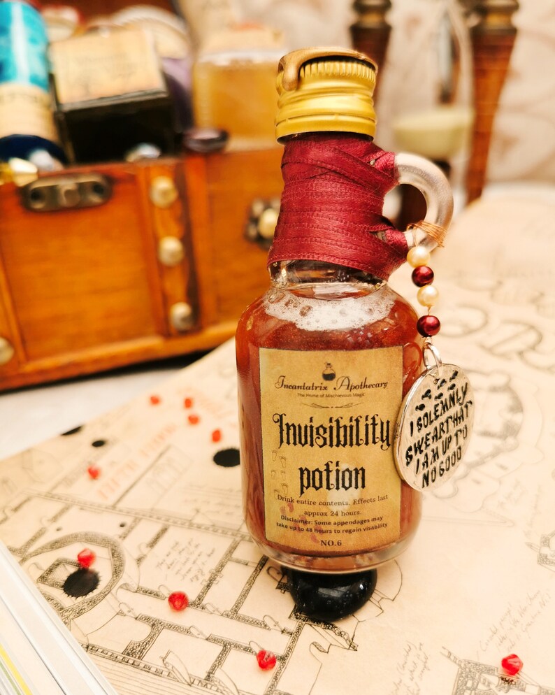 Invisibility Potion witch and wizard potions vials bottles ...