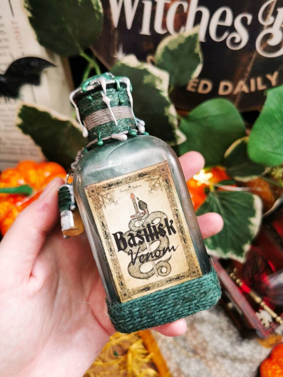 Basilisk Venom Witch and Wizard Potions Vials Bottles and Etsy