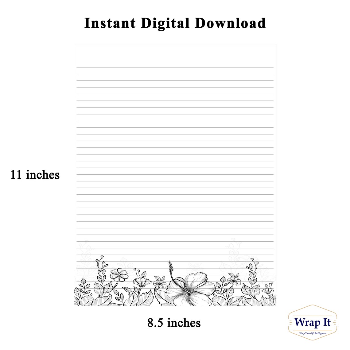 JW Printable Letter Writing Paper Printable Stationary Etsy