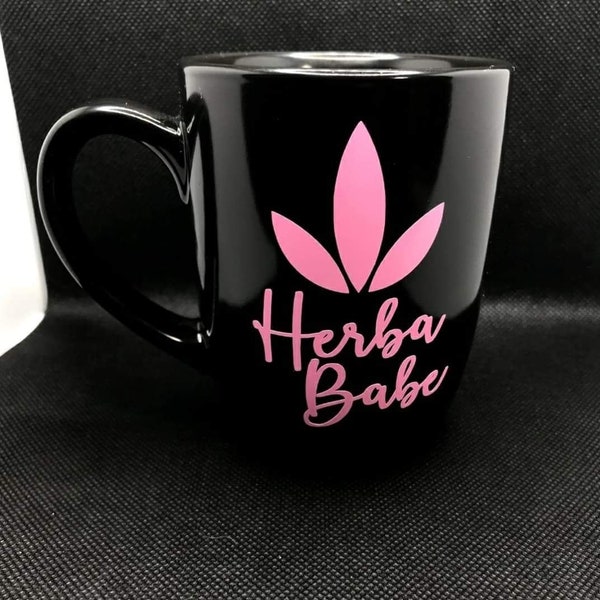 Black herba mug; 12oz;  life black mug, coffee mug, tea mug,boss, boss babe, herbatea herbalife