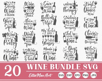 Download Wine Svg Bundle Etsy