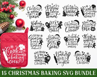 Christmas Baking Svg Etsy