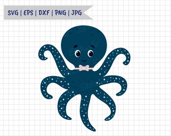 Download Cute Octopus Svg Etsy