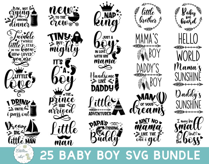 Download Baby Svg Bundle Baby Boy Bundle Baby Svg Baby Quote Bundle Etsy