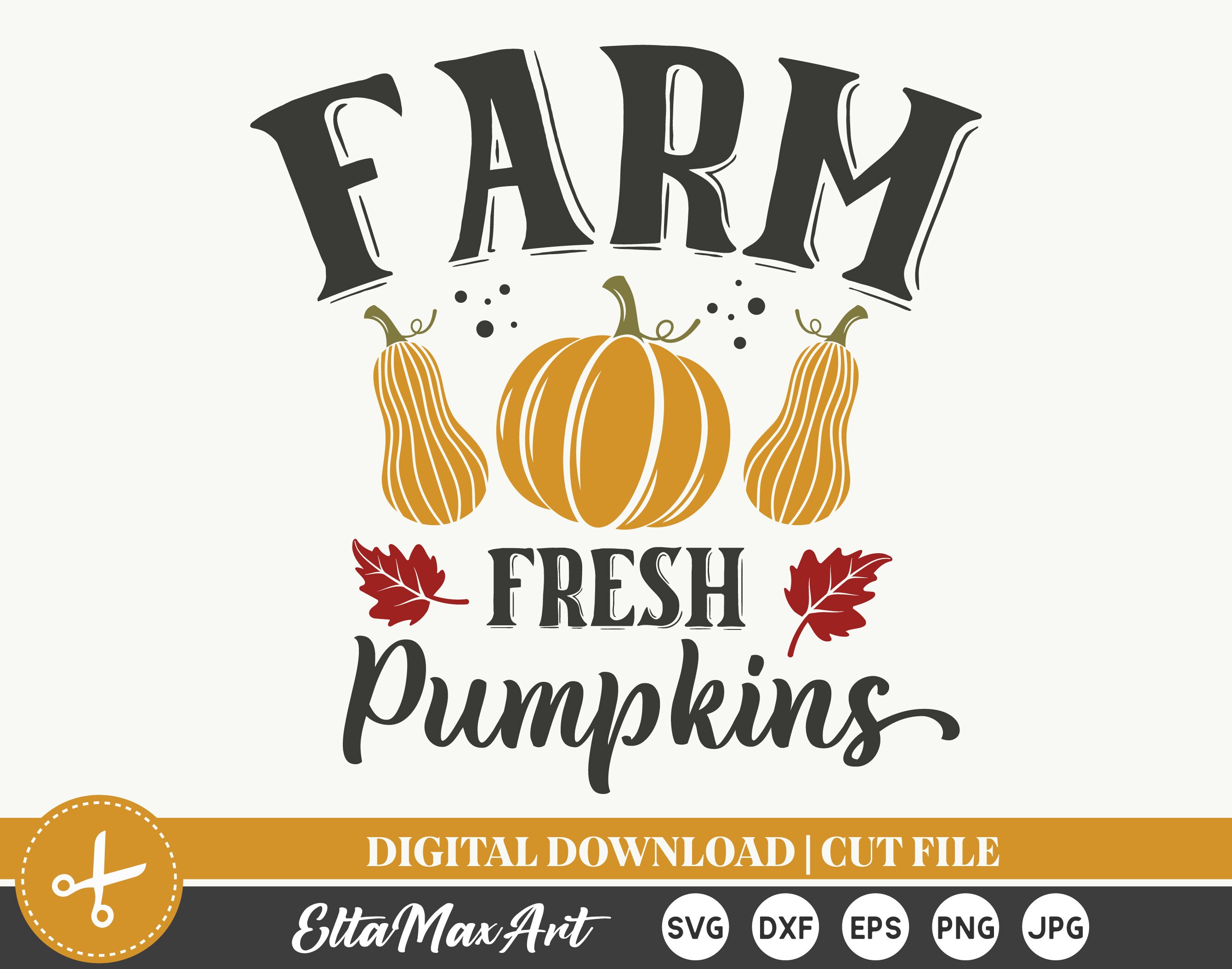 Farm fresh pumpkins SVG Autumn SVG Fall svg Pumpkin Svg | Etsy