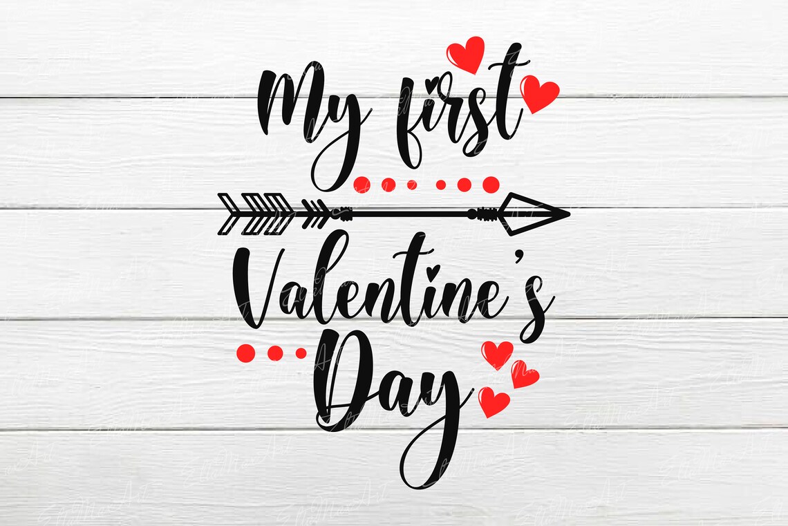 My First Valentine’s Day SVG Valentine SVG | Etsy