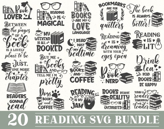 Download Reading Svg Bundle Book Svg Books Svg Bundle Book Lover Svg Etsy