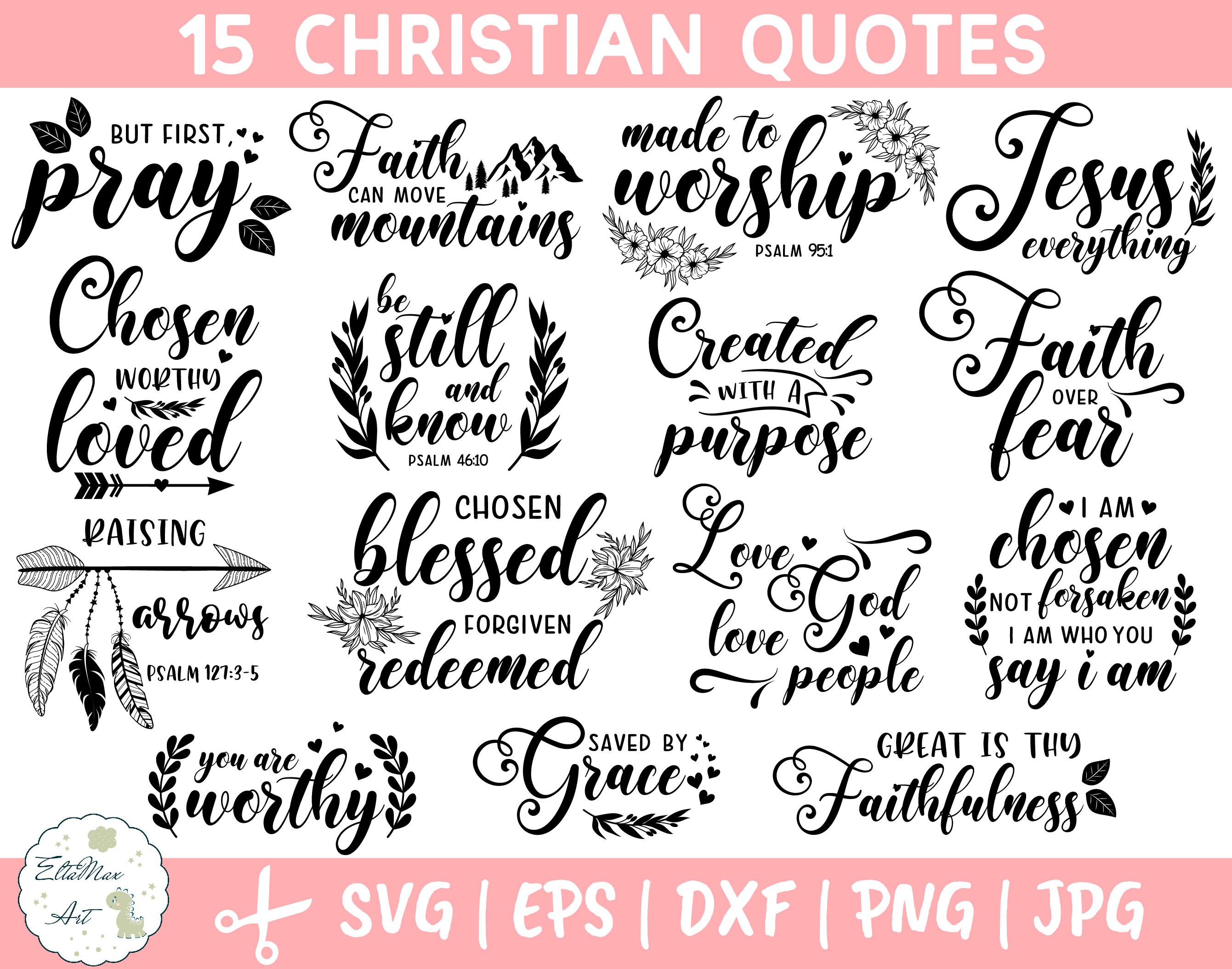 Download Christian Bundle Svg Bible Verse Svg Bible Quote Svg Etsy