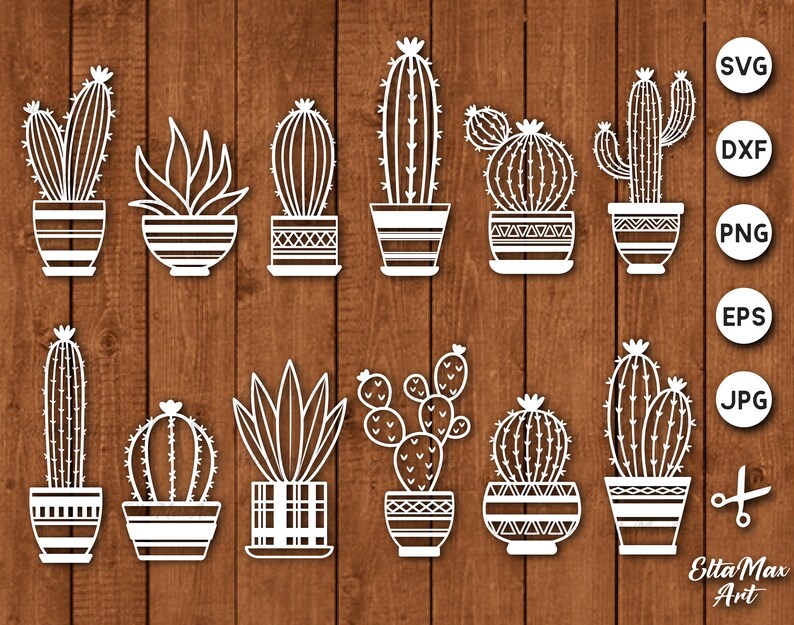 Download Clip Art Cactus Svg Cactus Svg File Plant Svg Cactus Pots Cactus Svg Bundle Succulent Svg Succulent Cut File Cactus Clipart Cactus Cut File Art Collectibles
