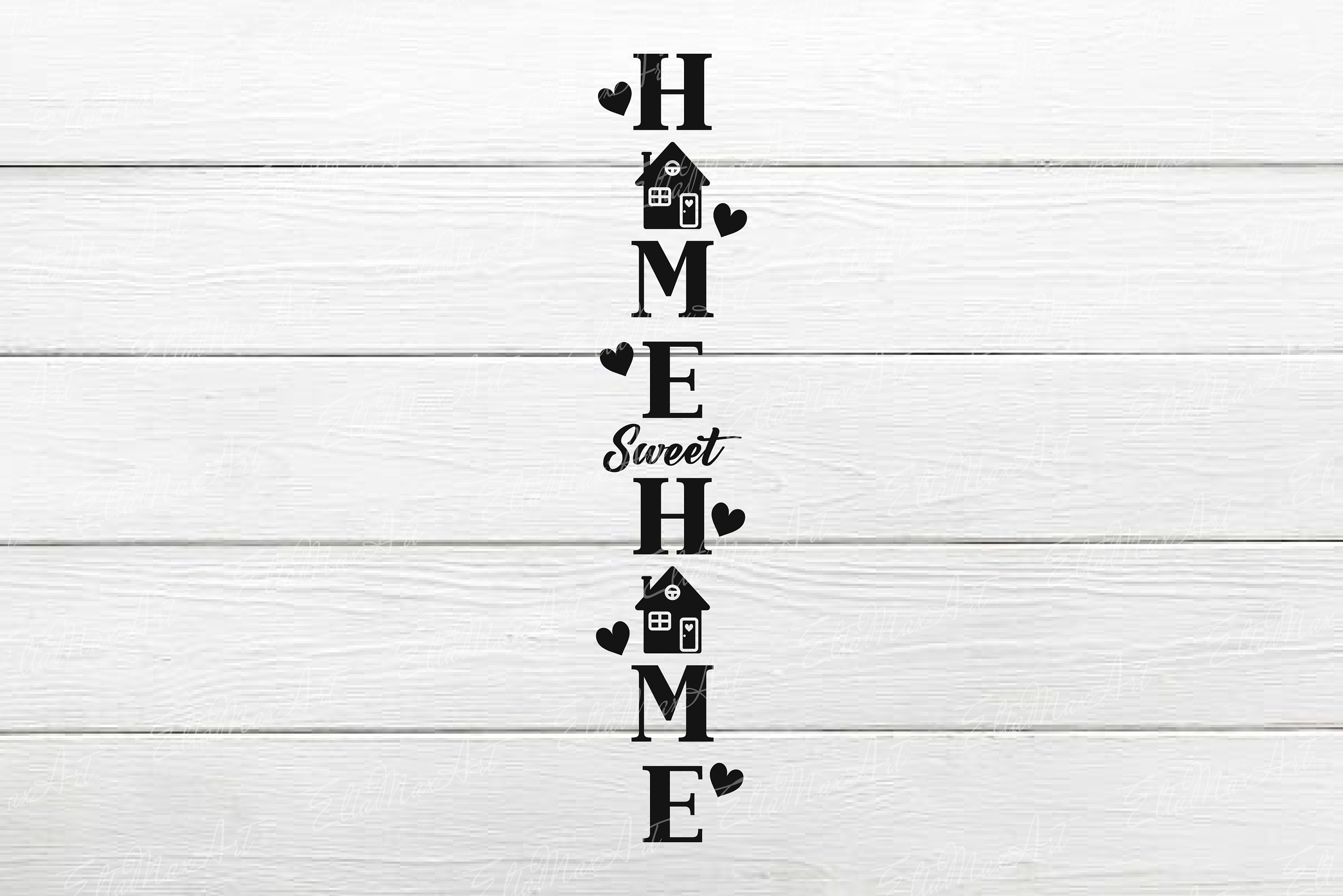 Home sweet Home Porch Sign SVG Vertical Sign Svg Front Porch Etsy