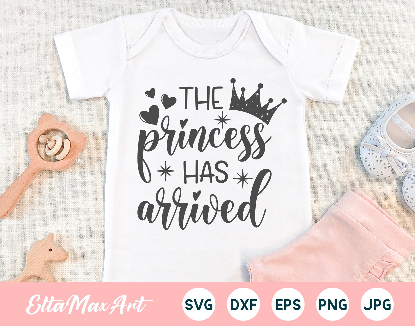 The princess has arrived SVG Cute Baby Sayings SVG Baby svg Etsy