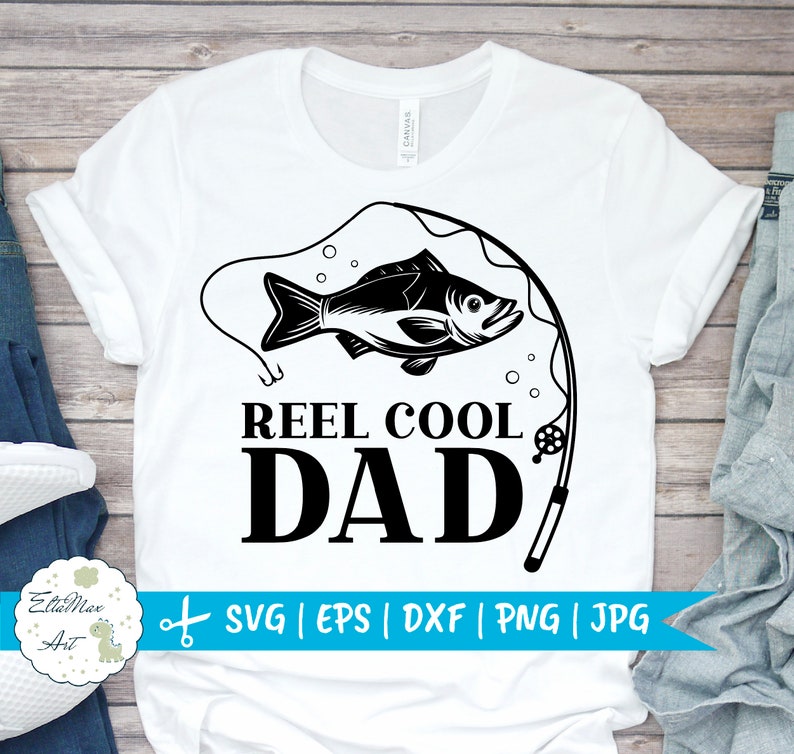 Download Reel Cool Dad Svg Papa Svg File Papa svg Fishing SVG | Etsy