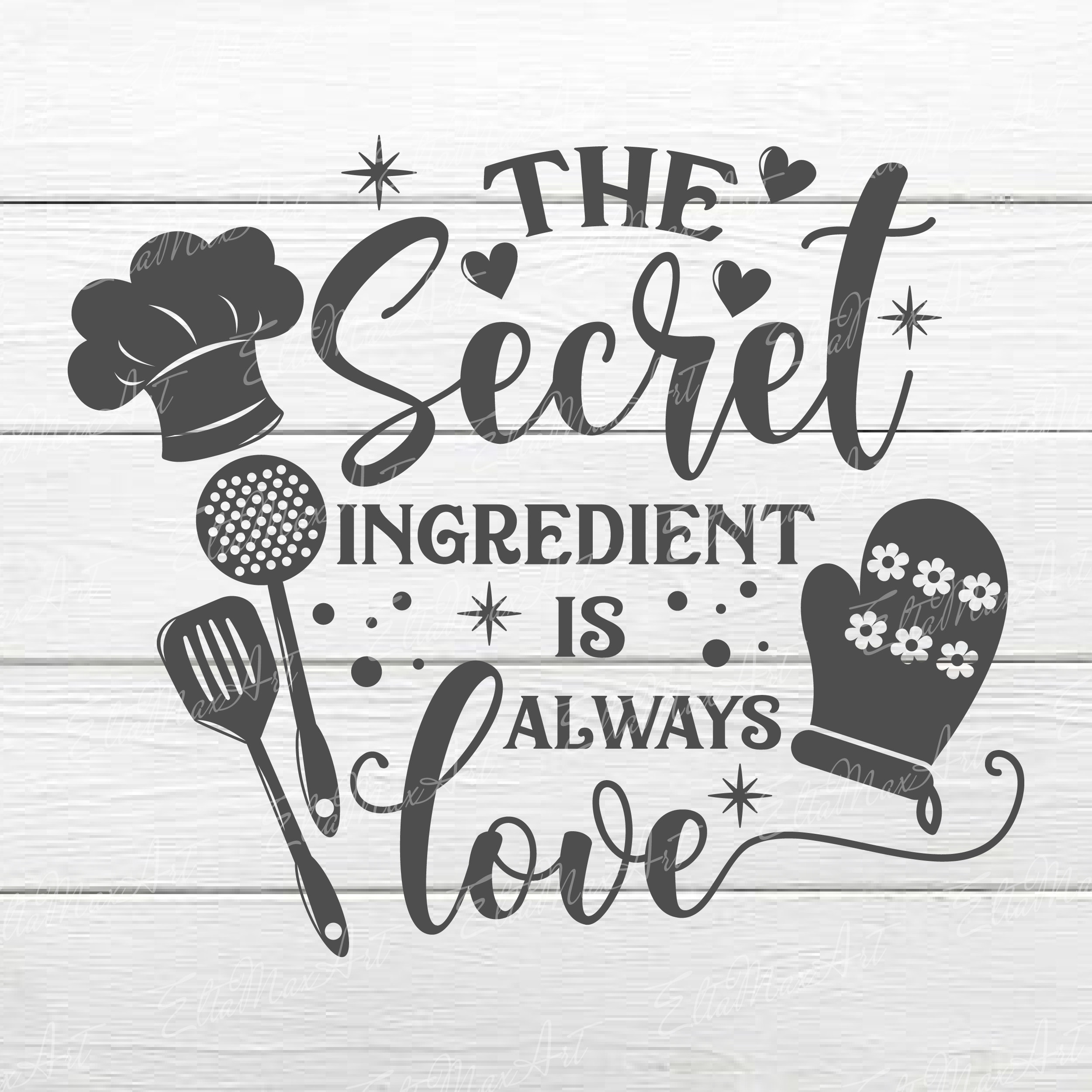 The Secret Ingredient is Always Love SVG Pot Holder SVG Etsy