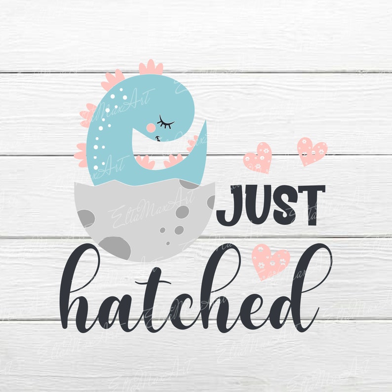 Download Just hatched SVG Dinosaur svg baby boy SVG Newborn svg | Etsy