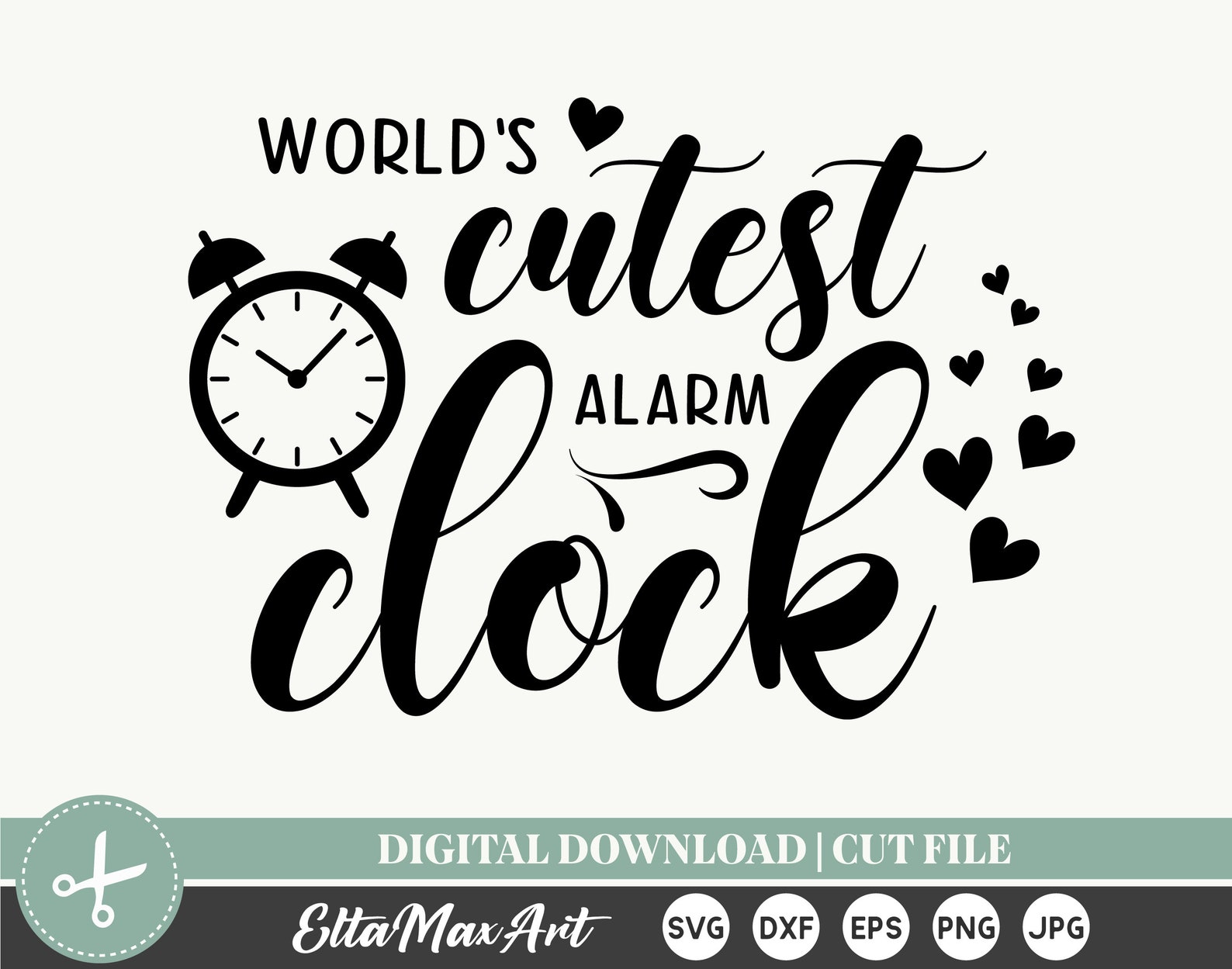 World's Cutest alarm Clock SVG Funny quotes svg Funny Etsy