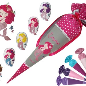 Sewn School Bag Mermaid Step by Step - Mermaid