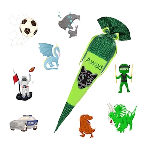 Rambazambär (matching the Ergobag) Sewn school cone personalized with name - girl - unicorn, horse and other motifs to choose from