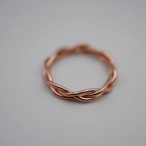 Rose Gold Braid Ring* Band Ring* Popular Ring*
