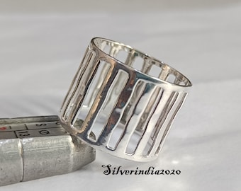 Band Ring*925 Sterling Silver Ring*Beautiful Ring*Silver Jewelry*Designer Ring*Silver Band Ring*Handmade Ring*Forged Ring*