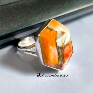 Oyster Copper Turquoise Ring, 925 Silver Ring, Handmade Ring, Beautiful Ring, Gemstone Ring, Women Ring, Gift Ring, Christmas Gift