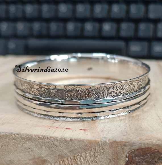 Sterling silver spinner bangle Sterling silver spinner bangle