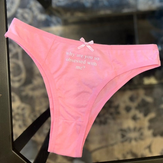 Mean Girls Thong | Custom Panty Women’s Underwear | Obsessed With Me | Mean  Girls | Pink | Lingerie | Gifts For Her | Pop | Regina George