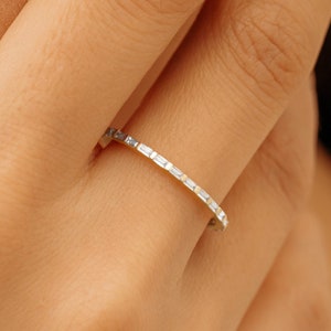 baguette cut eternity band