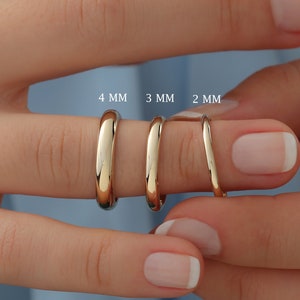 unisex gold dome ring