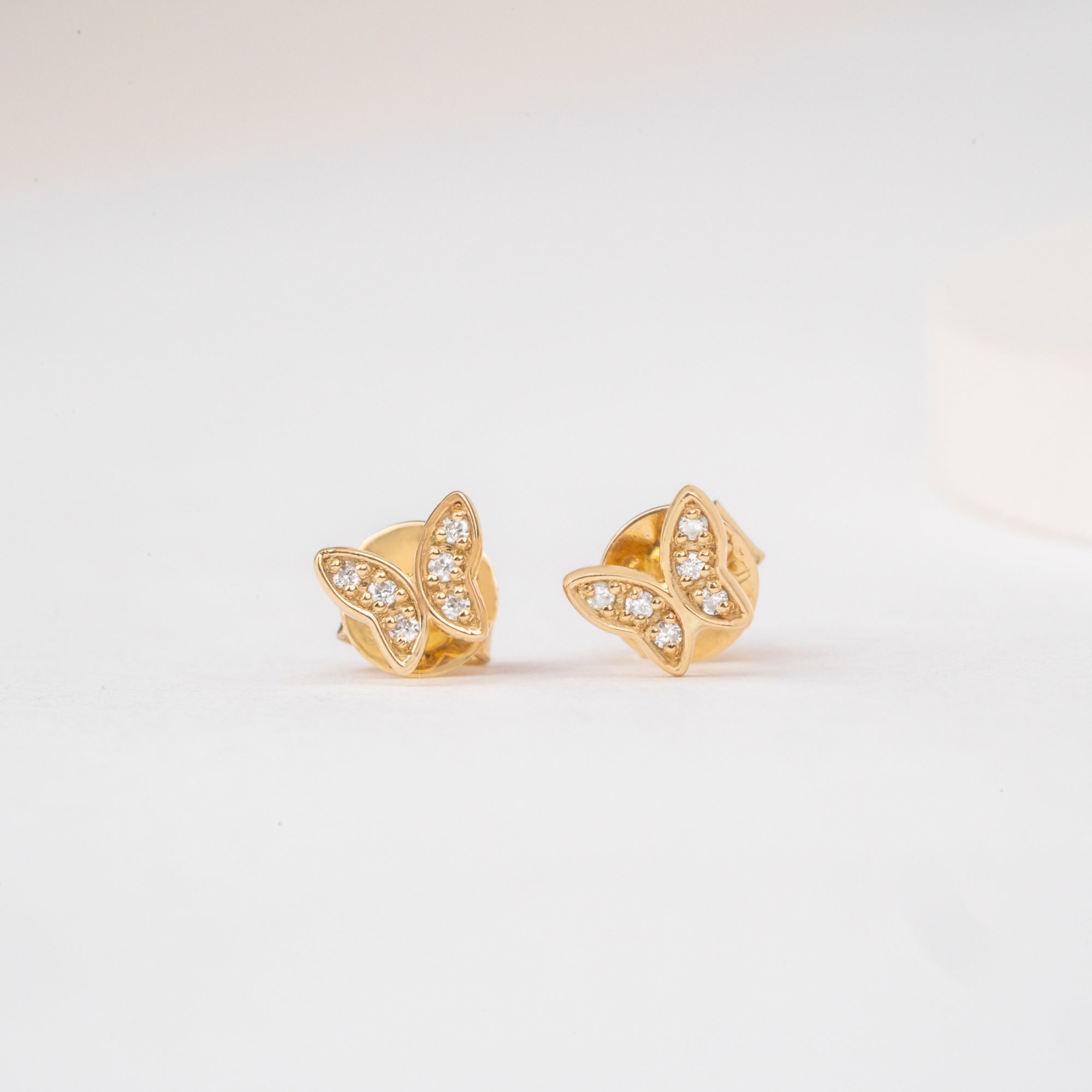 Gold Stud Butterfly Earrings, Silver Tiny Butterfly Stud,Dainty Butterfly Earrings, Mother's Day Gift, Women, Mom Jewelry, For Love PSBE1